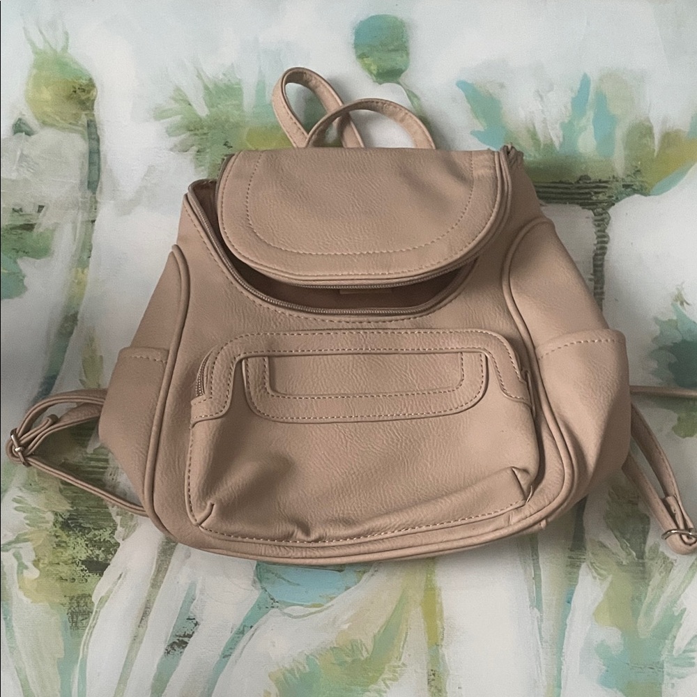 Chic Beige Women's Backpack